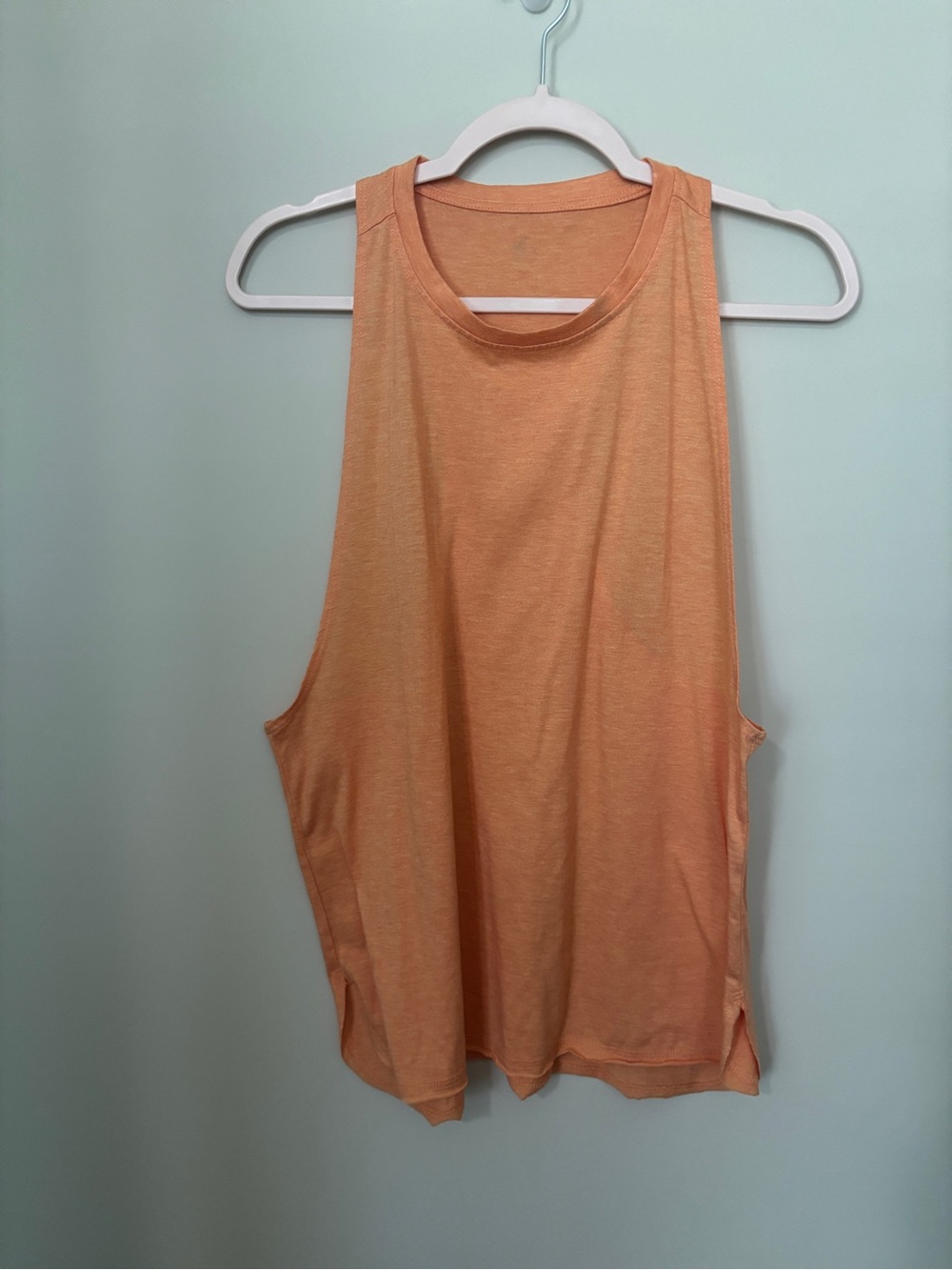 Lightweight Tangerine Sleeveless Tank Top in Peach Orange - Women One Size